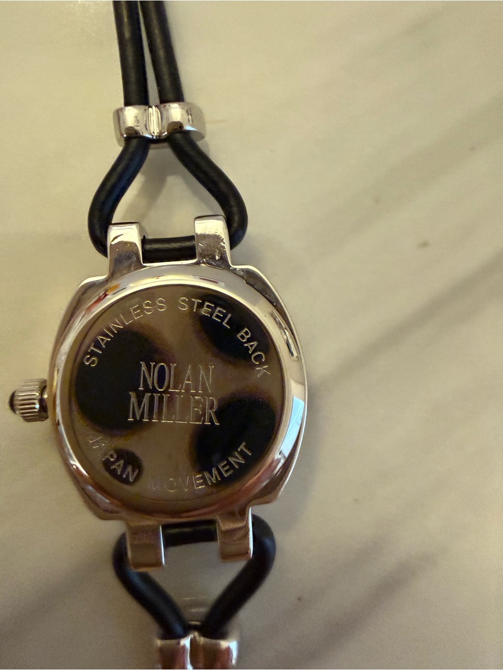 Nolan Miller Silver-Tone Crystal Accent Watch - Picture 4 of 7